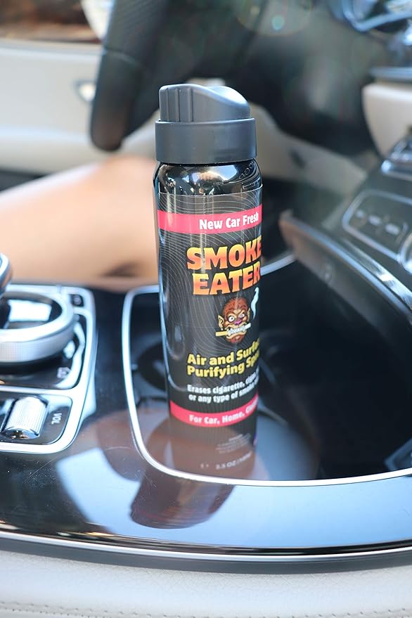 Smoke Eater Odor Eliminator Aerosol Spray, Sandalwood Vanilla, 3.5 oz — Tea Tree Oil Breaks Down Smoke at the Molecular Level