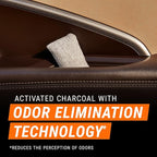 Armor All Fresh FX Charcoal Bag Deodorizer (9 Count) - Charcoal Deodorizer Bags for Cars, Natural Bamboo Car Air Freshener