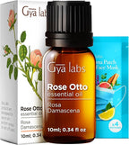 100% Pure Rose Otto Essential Oil - 0.34 Fl Oz - Rose Otto Oil for Hair, Skin, Diffuser, Aromatherapy & DIY Candle Making Scent