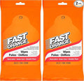 Fast Orange 25050 Hand Cleaner Wipes, Mechanic Wipes For Auto Shop, Heavy Duty Wipes, Removes Grease, Oil, Exhaust Fumes From Hands And Skin, 25 Count (Pack of 2)