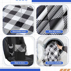 Hahafelt Car Seat Towel Covers with Storage Bag, 63 x 32 Inch Universal Non Slip Waterproof Sweat Protector for Car Truck, Gym Swimming Running, Machine Washable