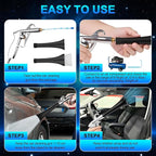 2 Nozzles Air Cleaning Gun, Dry Cleaning Gun Quickly Blasts Dust, Dirt and Grime from Surface, Dryer Air Blow Gun Works with Air Compressor, Car Detailing Tool for Interiors Exteriors Deeply Cleaning
