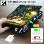 for Kindle 10th Generation Case 2019 Released 6",PU Leather Cute Slim Folio Adjustable Stand Smart Cover with Auto Wake/Sleep Case for 6 Inch Kindle 10th Gen 2019,Cute Cat Plant