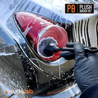 Suds Lab PB Plush Brush Kit 3 Pack- Ultra-Soft Synthetic Bristle Brushes - Scratch Free Design - Fine Detailing Brushes for Personal and Professional Use