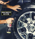 Adam's SiO2 Infused Tire Shine Plus 16oz - Achieve a Lustrous, Dark, Long Lasting Shine - Non-Greasy and No Sling Formulation Infused with SiO2 for Increased a Longer, Durable Shine (Refill Kit)