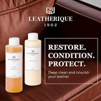 Leatherique Leather Care & Preservation Set - 16 oz | Leatherique Rejuvenator Oil & Prestine Clean 2-Step System | Softens, Conditions & Preserves Leather | Perfect for Cars, Furniture, Saddles & More