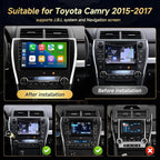 Car Stereo for Toyota Camry 2015 2016 2017 Radio, Wireless Carplay Android Auto,10.1inch IPS Touch Screen for Camry Headunit with Mirrorlink FM RDS DSP GPS WiFi Bluetooth Backup Camera(2G+32G)