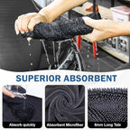 Navona 5 Pack Microfiber Car Drying Towels – Ultra Absorbent, Lint-Free Multi-Purpose Cloths for Car Wash, Bathroom Body Drying, Kitchen Cleaning & Sports Sweat Wiping