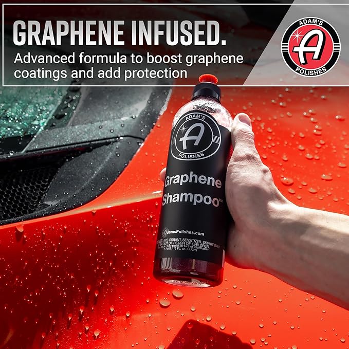 Adam's Polishes Graphene Shampoo 5 Gallon - Graphene Ceramic Coating Infused Car Wash Soap - Powerful Cleaner & Protection In One Step - pH Neutral, High Suds For Foam Cannon & Gun, Detailing Bucket