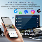 Largest 11.3" Portable Apple Carplay Screen, Wireless Car Play & Android Auto Touch Screen, Car Stereo with App View/4K Dash Cam/Backup Camera/Mirror Link/Voice Control/Music Play/GPS/Bluetooth/FM