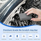 IPELY 4 Pack 100g Gray Clay Bar, Premium Clay Bars Auto Detailing Kit, Car Clay Bar for Car Wash, Magic Clay Bars Cleaner Remove Contaminants for Professional Car Detailing Clean