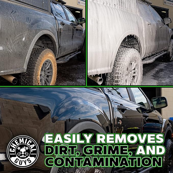 Chemical Guys CWS_110A Car Wash, Dry & Shine Bundle - Honeydew Snow Foam Foaming Car Wash Soap, 128 oz (1 Gallon) + After Wash Gloss Boosting Drying Aid (16 oz) (2 Items) Works on Cars, Trucks, SUVs