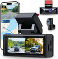 Hodozzy 4K Dash Cam Front and Rear, 3.16 Inch Screen with Built-in WiFi & GPS, 4K UHD Front + 2.5K Rear Camera, ADAS, Night Vision, G-Sensor, 24H Parking Mode (Hardwire Kit Optional)