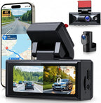 Hodozzy 4K Dash Cam Front and Rear, 3.16 Inch Screen with Built-in WiFi & GPS, 4K UHD Front + 2.5K Rear Camera, ADAS, Night Vision, G-Sensor, 24H Parking Mode (Hardwire Kit Optional)