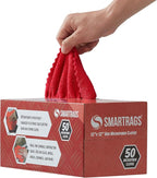 Arkwright Smart Rags Microfiber Cleaning Cloths, Pallet of 14400, Lint Free 180 GSM Reusable Towels for Auto, Office and Household Cleaning, 12 x 12 in, Red
