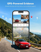 REDTIGER F17 4K 3 Channel Dash Cam, STARVIS 2 IMX675 HDR, 2160P+1080P+1080P Front Inside and Rear Triple Car Camera with 64GB Card, 5.8GHz WiFi GPS, IR Night Vision, G Sensor, WDR, Parking Mode