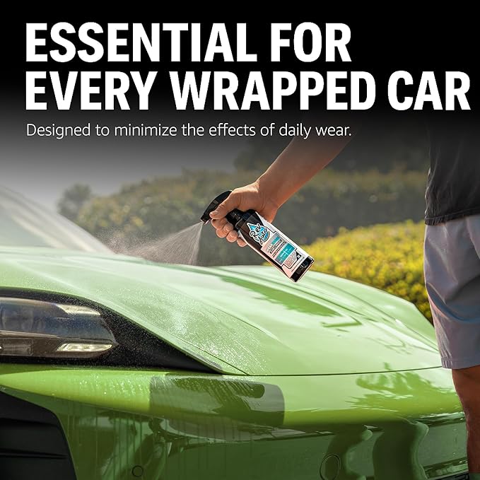Rev Auto Wrap Guard - Cleans, Hydrates & Protects Car Vinyl | Vinyl Wrap Cleaner for Cars | Made for Gloss, Satin, Matte, Chrome, Printed & More - (32 Fl Oz)