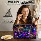 Case for 6" Kindle 11th Generation Case 2024/2022 Release,Leather Slim Folio Adjustable Stand Cover with Auto Wake/Sleep for Basic Kindle 2024/2022 11th Gen e-Reader,Purple Glitter Moon