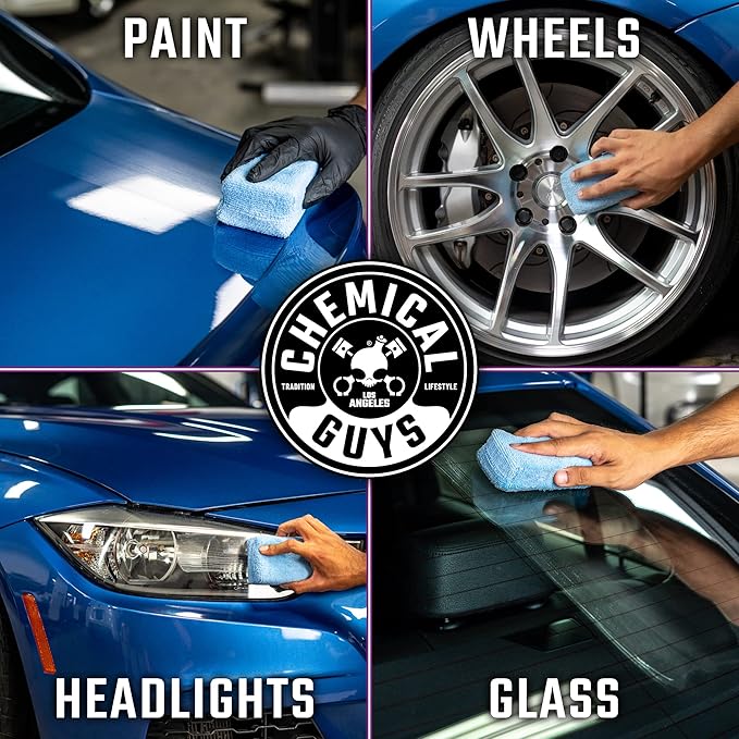 Chemical Guys HydroSlick Intense Gloss Sio2 Ceramic Coating Hyperwax (16 fl oz) and HydroSuds Ceramic SiO2 Shine High Foaming Car Wash Soap (16 fl oz, Berry Scent)