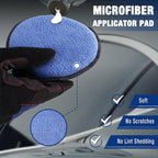 WORKPRO 12-Pack Car Wax Applicator Pads with Finger Pocket, Microfiber Soft Foam Polishing Pads for Car Detailing & Cleaning, Lint-Free, High Resilience
