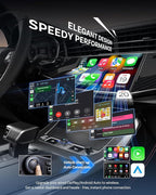 Ottocast Mini Cube 3.0 USB C Wireless CarPlay Adapter, Android Auto Wireless Adapter, Plug & Play with Fast Auto-Reconnect, Mini Car Adapter