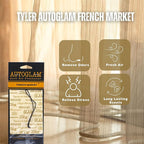 Worldwide Nutrition Tyler AutoGlam Car Air Fresheners - French Market Scent - 6 Pack with Multi-Purpose Keychain