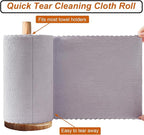 80 Pack Microfiber Cleaning Cloth Roll,Lint Free Rags & Tear Away Reusable Towels Washable Scratch,Ultra Absorbent Dish Rags(12" x 12") for Car Kitchen Home Garage-Light Purple