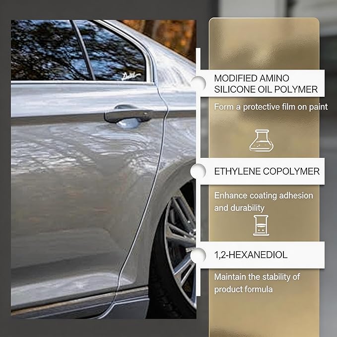 100ml PTZ Cristal Serum Graphene Ceramic Coating for Cars – 9H Nano Quick Coat Spray, High Gloss Shine, Water Beading Protection, Easy DIY Coating for Paint Glass Wheels (2PCS)