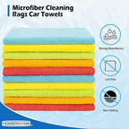 Microfiber Towels for Cars, 24 Pack Microfiber Cleaning Cloths, 11.5"*11.5" Cleaning Rags Towels Bulk Absorbent Lint-Free, All-Purpose for Detailing, Office, Household Cleaning