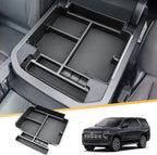 Center Console Organizer for 2021-2026 Chevy Tahoe/Suburban(Premier/High Country) & Yukon/Yukon XL(Denali/Denali Ultimate)Armrest Storage Accessories - Only Fit For Power Sliding Center Console