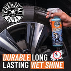 Chemical Guys Tire Kicker Sprayable Extra Glossy Tire Shine Spray, Dry-to-Touch Dressing - Restores Wet Look to Rubber, Vinyl, and Plastic, Safe for Cars, Trucks, Motorcycles, RVs, and More - 128 oz