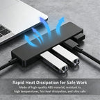 4 Port USB 3.0 Splitter USB Expander for Mouse, Keyboard, Flash Drive, U Disk, Printer, Laptop, Desktop PC, Xbox, PS5 Hub Splitter Portable