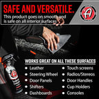 Adam's Polishes Interior Detailer 16 fl. oz (Sweet Almond) - Total Car Interior Cleaner, Protectant & Dressing | All Purpose Cleaner & Leather Conditioner | Vinyl, Dashboard, Screen, Seat Cleaner
