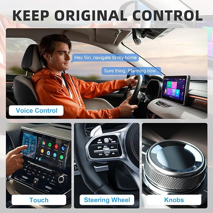 Mini Wireless Carplay Adapter for iPhone - Carplay Wireless Adapter Car Play Bluetooth, Compatible with iPhone iOS 10+, [One-Touch Phone Switching] Black