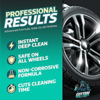 Gottom Wheel & Tire Cleaner - 16 oz – Professional Concentrated Rim & Tire Spray, Fast Acting Brake Dust Remover, Safe for All Surfaces, Brake Dust Cleaner, Grime Remover