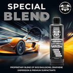 16oz Graphene Foam Ceramic Car Wash Shampoo | Onyx Foam Wash for Cars, Trucks & SUVs | Safe on Paint, Trim & Glass | Long-Lasting Hydrophobic Protection