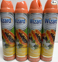 Wizard The Magic of Fresh | Odor Neutralizer & Air Freshener - 10 Oz. Vanilla papaya (Pack of 4) (Packaging May Vary)