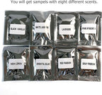 8 Pack Car Air Vent Clip Freshener Refills Solid Fragrance Replacement Pads with 8 Sample scents (2 pcs per pack, 16 count)