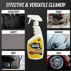 Love Bug Car Remover Spray and Auto Wash. Multi-Surface Remover and Wash Bird Poop, Tar, Sap, Bugs and More. Interior & Exterior Car Detailing Solution. 24 oz spray bottle w/ microfiber cloth. No Chemicals