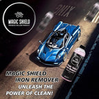 Magic Shield Iron Remover Spray for Cars 68oz – pH-Neutral Iron and Fallout Remover for Car, Motorcycle, RV & Boat | 5-Minute Reaction, Effective on Wheels & Paint | All-In-One Solution