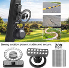 Magnetic Golf Cart Phone Holder Pro – 360° Rotatable Phone Mount with Heavy-Duty Magnetic Grip, Universal Golf Swing Recording Stand, Fits for EZGO/Club Car/Yamaha, Best Golf Gift for Men