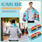 Hahafelt 2 Pack Car Seat Towel Covers Athletic Running Towel Performance Microfiber Post Workout Sweat Washable Cover Non Slip for Seat Outdoor Sport (Navajo Tribal)