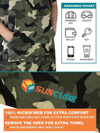SUN CUBE Surf Poncho Changing Robe with Hood | Absorbent Quick Dry Microfiber Wetsuit Changing Towel with Pocket for Surfing Men Women