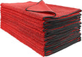 Detailer's Preference Dual Pile 400 GSM Microfiber Towels with Black Trim, All-Purpose Terry Weave Cleaning Cloths for Auto, Home, Boat, Scratch-Free & Reusable, 16x24 Inches, 12-Pack