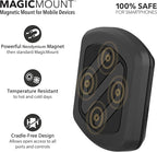 Scosche MAGWSM-SP MagicMount Magnetic Car Phone Holder Windshield or Dashboard Mount - 360 Degree Adjustable Head, Universal with All Devices - Suction Mount