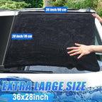 Premium Car Drying Towel, 36x28 inch XL Microfiber Towel, 1300 GSM Microfiber Cleaning Cloth, Super Absorbent, Leaves No Streaks, Scratches, or Water Spots, Dries an Entire Vehicle, Black