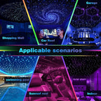 VASTFIRE Starlight Headliner Kit Twinkle + Music Effect,Smart APP/RF Remote Control, Easy DIY Star Headliner kit for Cars & Trucks Home Theaters Bed Room Ceiling Ambient Lighting