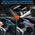 Wireless Car Charger for BMW 5 Series M5/535i/540i/550i/530e 2017-2022, for BMW 6 Series M6/640i/650i 2018-2020, 15W Qi Fast Charging Phone Charger Pad with QC3.0 USB Port for iPhone Galaxy