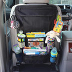 Lusso Gear Heavy Duty Back Seat Car Organizer Extra Large for Protection, Sag Proof & Reinforced Corners, Protects iPad & Backseat, 12 Versatile Car Seat Organizer Storage Compartments (Gray)