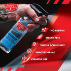 Jay Leno's Garage Glass Cleaner Spray – Streak-Free Auto Glass Cleaner for Cars, Automotive Window Cleaner for Car Windows, Windshields & Mirrors, Tint-Friendly Interior & Exterior Glass – 16 oz